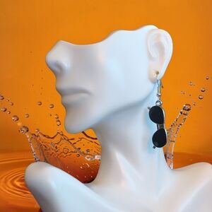 Novelty Black Sunglasses Earrings
